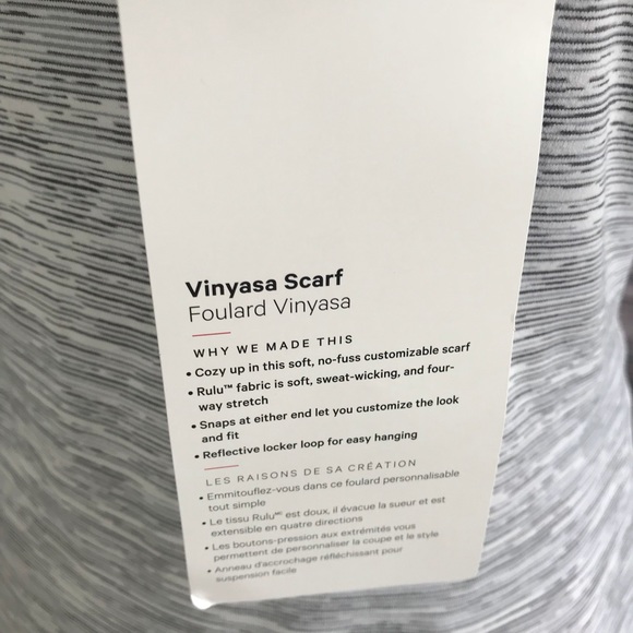 NWT HEBE LULULEMON VINYASA SCARF SCARVE BLUE OS - Picture 5 of 8
